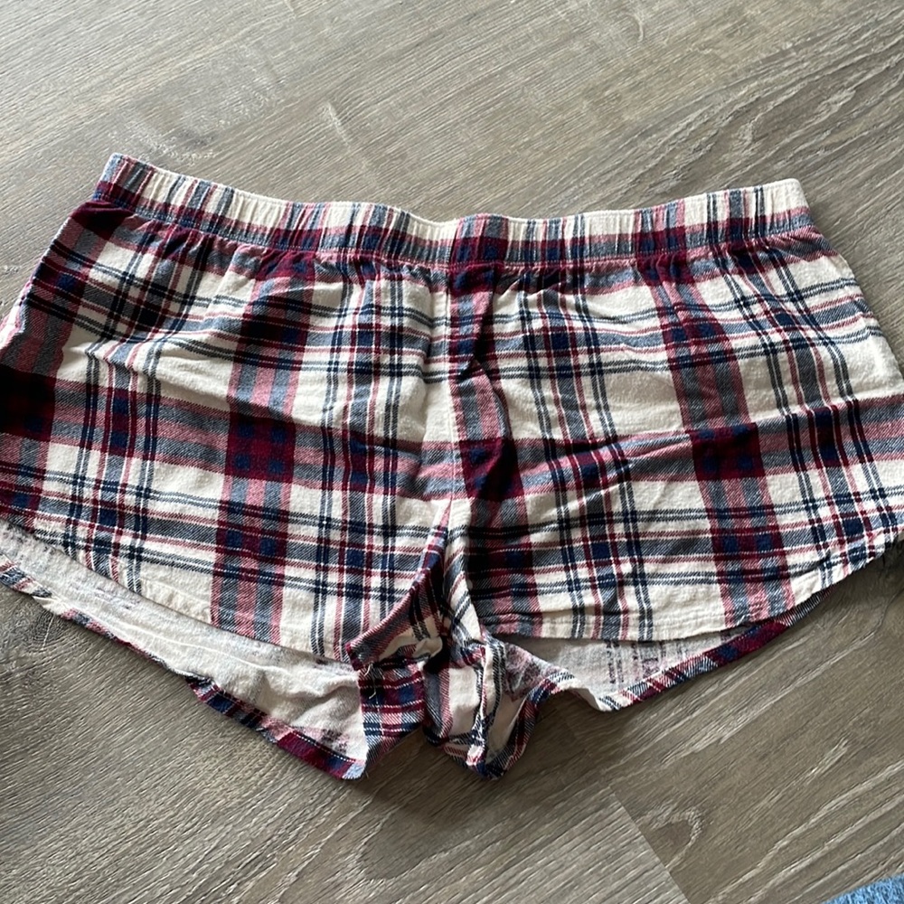 Flannel sleep shorts size XL
